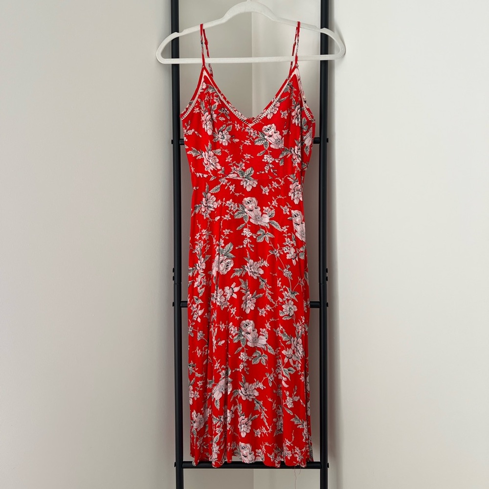Lulus red slip dress